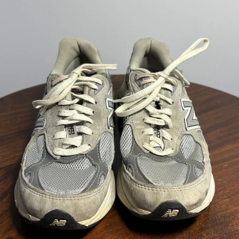 New Balance Running Shoes Womens 6.5 Gray 990v3 W990GL3 Made in USA Suede Mesh‎